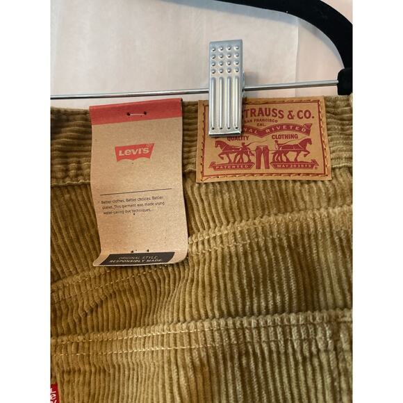 Levi’s Low Profile Corduroy Golden Brown Men's NWT 29/30 Cotton  Pant Jean - Picture 2 of 9